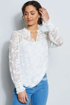 Elie Tahari Zeina Lace Shirt