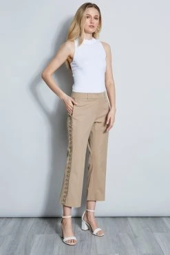 Elie Tahari Embroidered Cropped Pant It's All In The Details