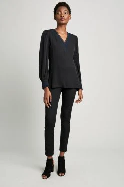 Elie Tahari Embroidered Shirt