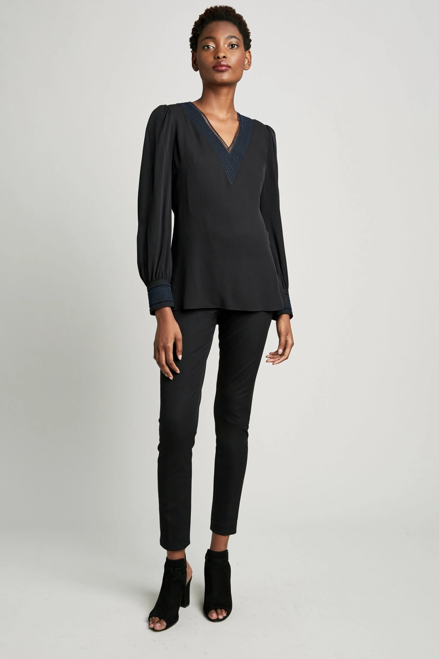 Elie Tahari Embroidered Shirt 4 Elie Tahari Embroidered Shirt