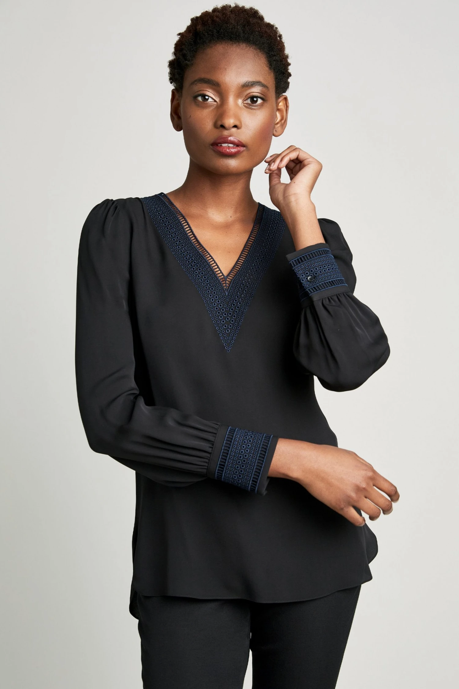 Elie Tahari Embroidered Shirt 3 Elie Tahari Embroidered Shirt