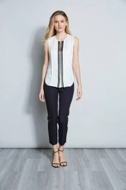 Elie Tahari Tops Lace Detail Shirt