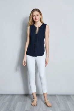 Elie Tahari Lace Detail Shirt