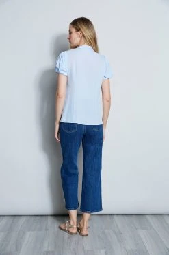 Elie Tahari Summer Delicious Pastels Silk Tie Neck Ruffle Shirt 7 Elie Tahari Summer Delicious Pastels Silk Tie Neck Ruffle Shirt