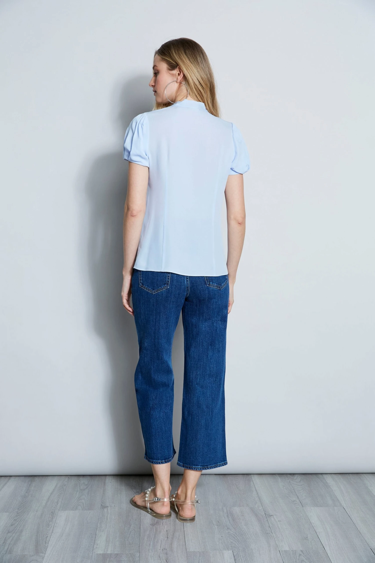 Elie Tahari Summer Delicious Pastels Silk Tie Neck Ruffle Shirt 5 Elie Tahari Summer Delicious Pastels Silk Tie Neck Ruffle Shirt