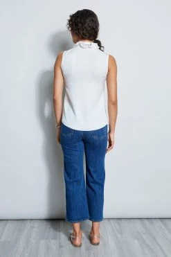 Elie Tahari Silk Ruffle Shirt