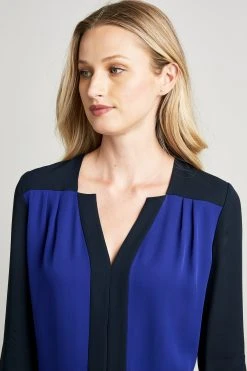 Elie Tahari Two Tone Shirt Tops