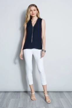 Elie Tahari Tops Sleeveless Chain Shirt
