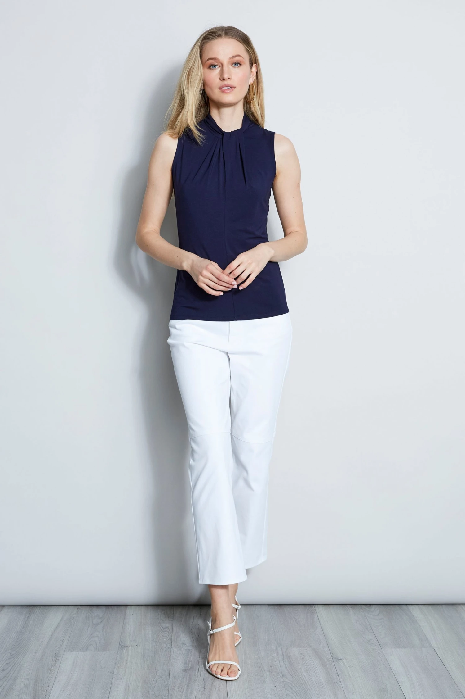 Elie Tahari Tops Sleeveless Mock Twist Knit 4 Elie Tahari Tops Sleeveless Mock Twist Knit