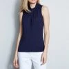 Elie Tahari Tops Sleeveless Mock Twist Knit