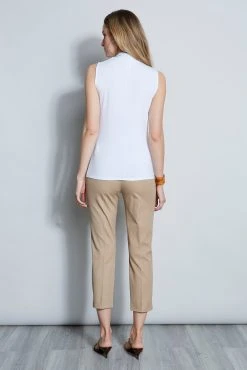 Elie Tahari Sleeveless Mock Twist Knit