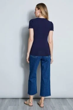 Elie Tahari New Perspectives Asymmetrical Short Sleeve Twist Knit 7 Elie Tahari New Perspectives Asymmetrical Short Sleeve Twist Knit