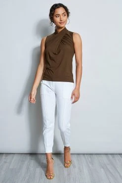 Elie Tahari Sleeveless Twist Knit