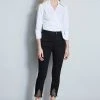 Elie Tahari Embroidered Hem Pant 2 Elie Tahari Embroidered Hem Pant