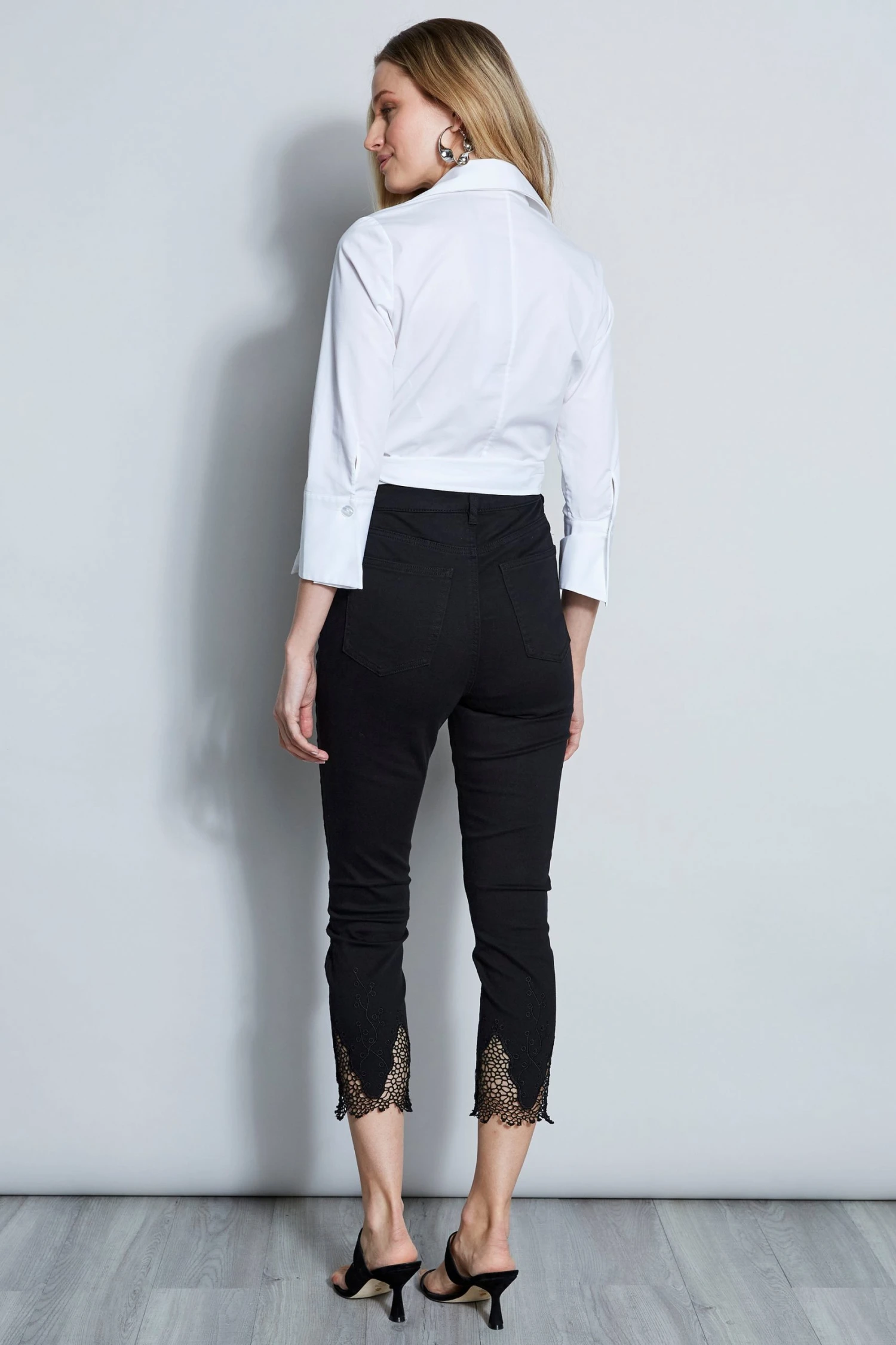 Elie Tahari Poplin Wrap Shirt 5 Elie Tahari Poplin Wrap Shirt