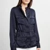 Elie Tahari Cargo Satin Jacket 2 Elie Tahari Cargo Satin Jacket