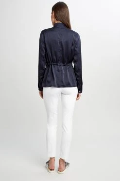 Elie Tahari Cargo Satin Jacket 4 Elie Tahari Cargo Satin Jacket