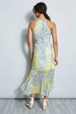 Elie Tahari Dress Musings Silk Patchwork Halter Dress 15 Elie Tahari Dress Musings Silk Patchwork Halter Dress