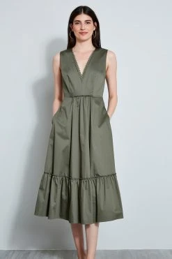 Elie Tahari Cotton Midi Dress 12 Elie Tahari Cotton Midi Dress