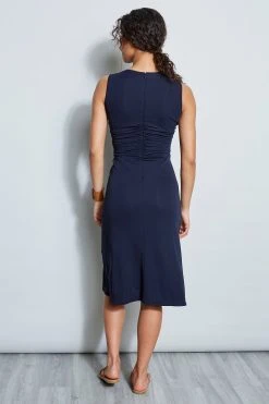 Elie Tahari Ruched Midi Dress Dress Musings 4 Elie Tahari Ruched Midi Dress Dress Musings