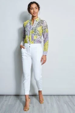 Elie Tahari Pants Stretch Twill Utility Pant