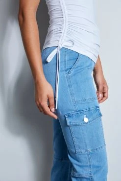 Elie Tahari New Perspectives Ruched Tank