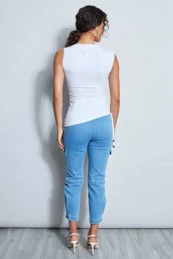 Elie Tahari New Perspectives Ruched Tank