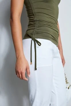 Elie Tahari New Perspectives Ruched Tank