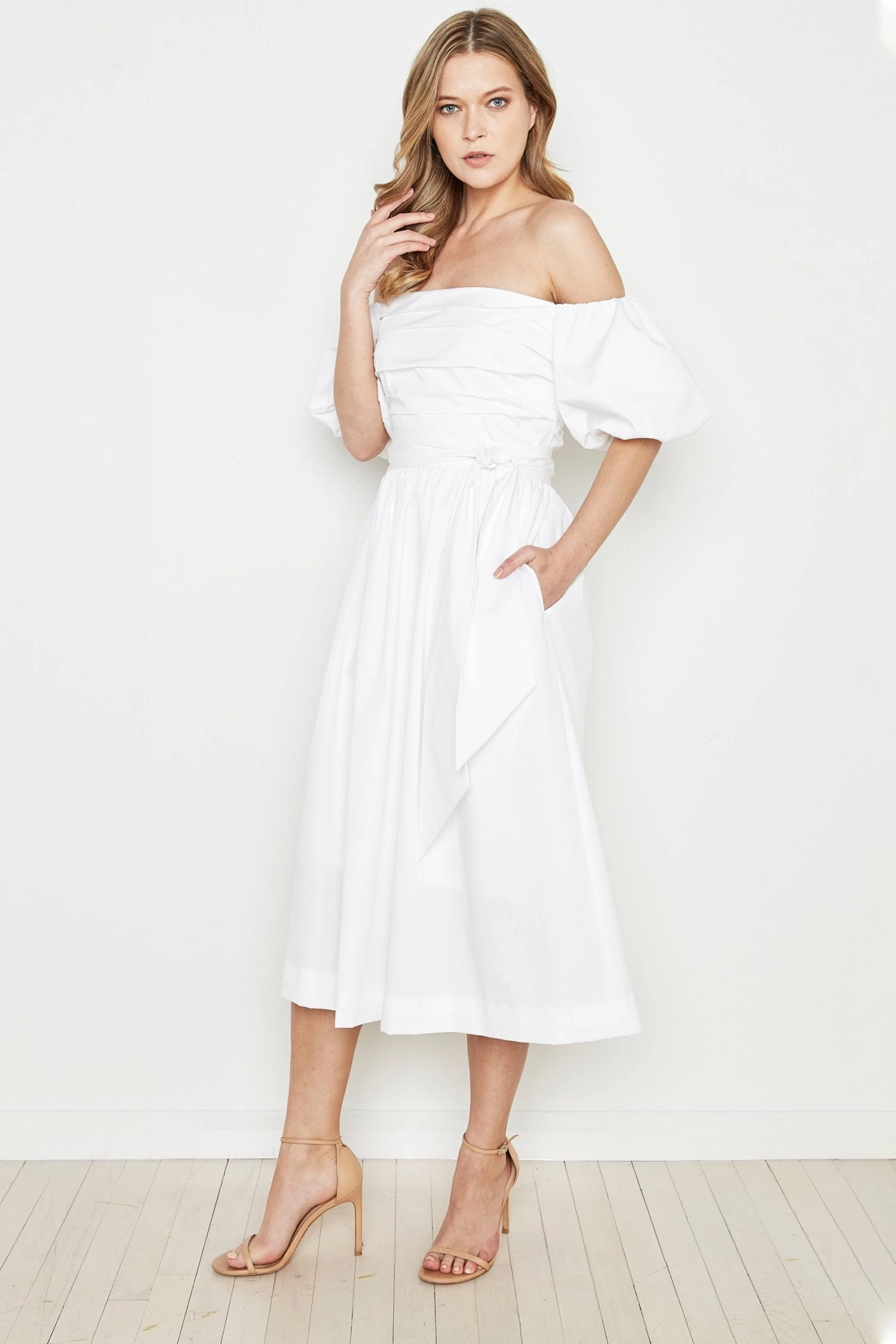 Elie Tahari Dresses & Jumpsuits Topaz Off Shoulder Midi Dress 6 Elie Tahari Dresses & Jumpsuits Topaz Off Shoulder Midi Dress