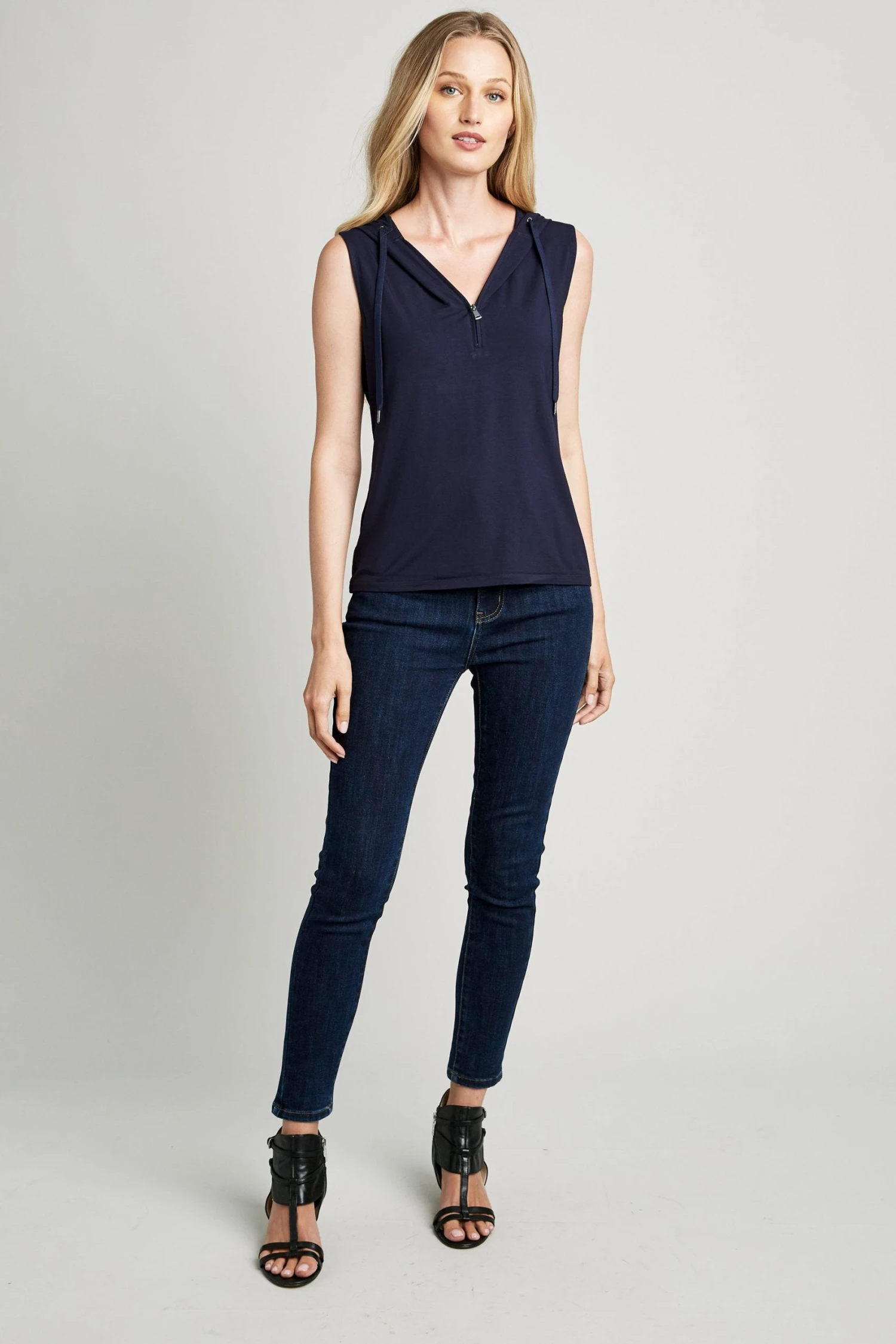 Elie Tahari Sleeveless Hoodie Knits 4 Elie Tahari Sleeveless Hoodie Knits