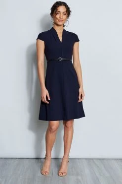 Elie Tahari Judith Belted Dress Dresses & Jumpsuits