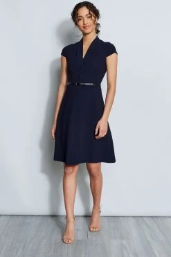 Elie Tahari Judith Belted Dress Dresses & Jumpsuits