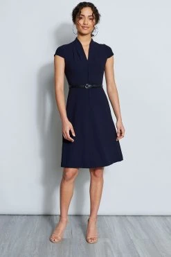 Elie Tahari Judith Belted Dress Dresses & Jumpsuits