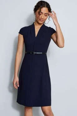 Elie Tahari Judith Belted Dress Dresses & Jumpsuits