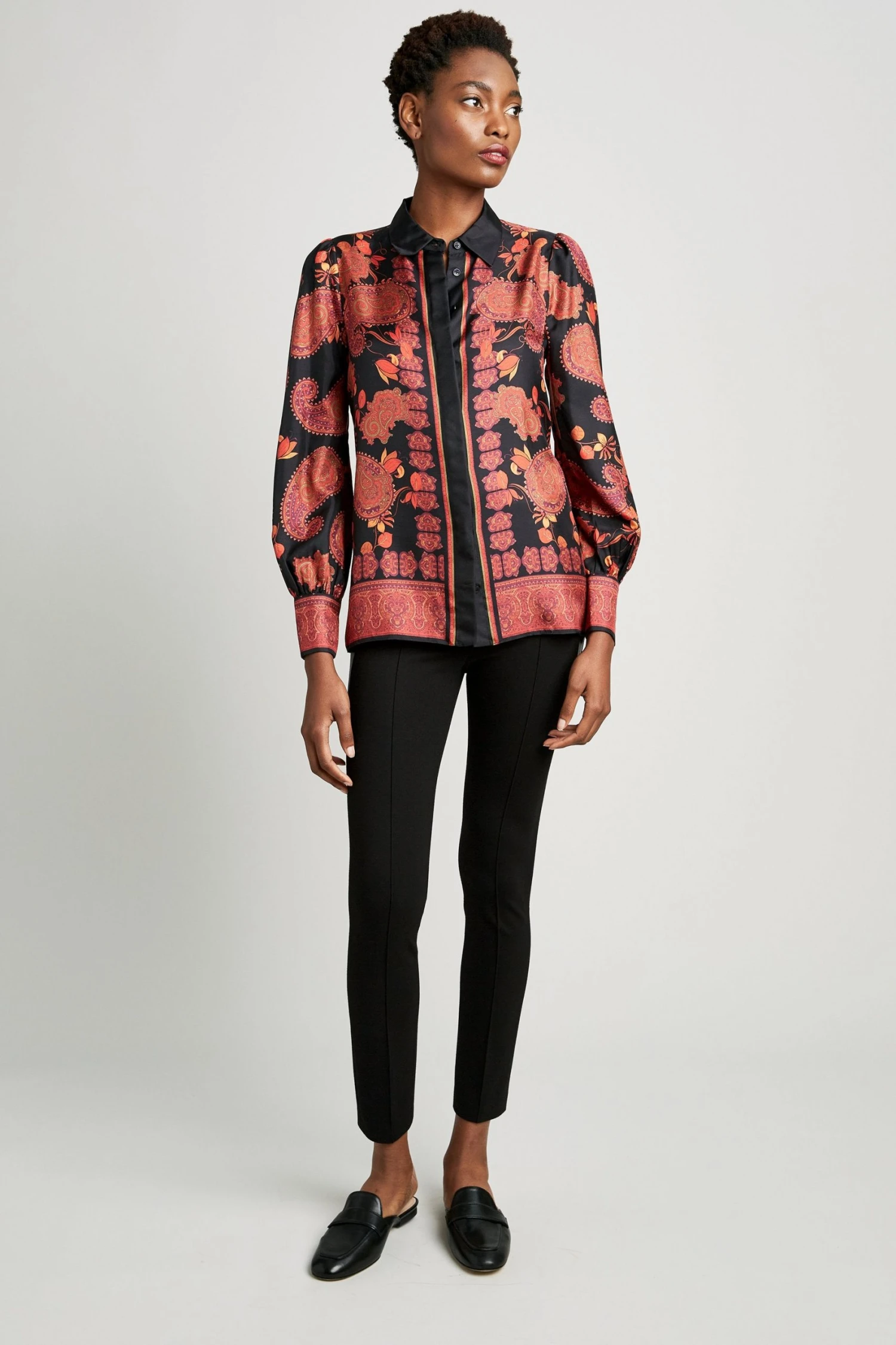 Elie Tahari Paisley Scarf Shirt Tops 5 Elie Tahari Paisley Scarf Shirt Tops