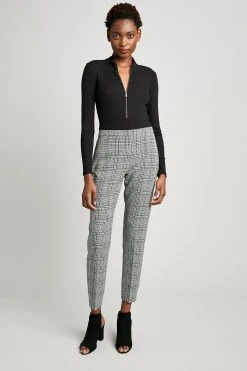 Elie Tahari Pants Plaid Slim Pant