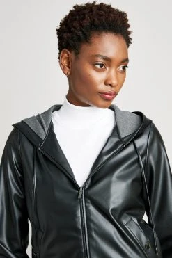 Elie Tahari Jackets & Blazers Vegan Leather Bomber