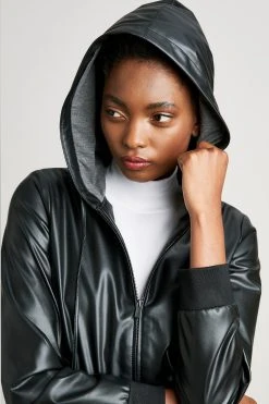 Elie Tahari Jackets & Blazers Vegan Leather Bomber