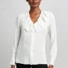 Elie Tahari Silk Origami Shirt Tops