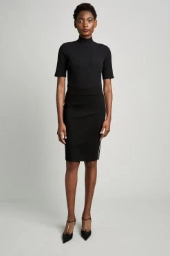 Elie Tahari Track Stripe Skirt Skirts