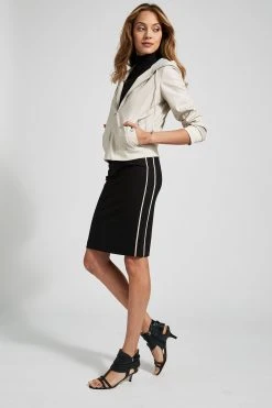 Elie Tahari Track Stripe Skirt Skirts