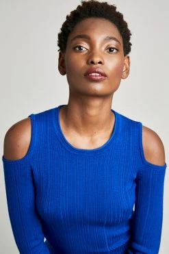 Elie Tahari Cold Shoulder Sweater 9 Elie Tahari Cold Shoulder Sweater