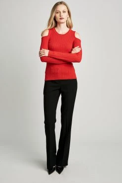 Elie Tahari Cold Shoulder Sweater Sweaters