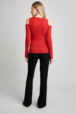 Elie Tahari Cold Shoulder Sweater Sweaters