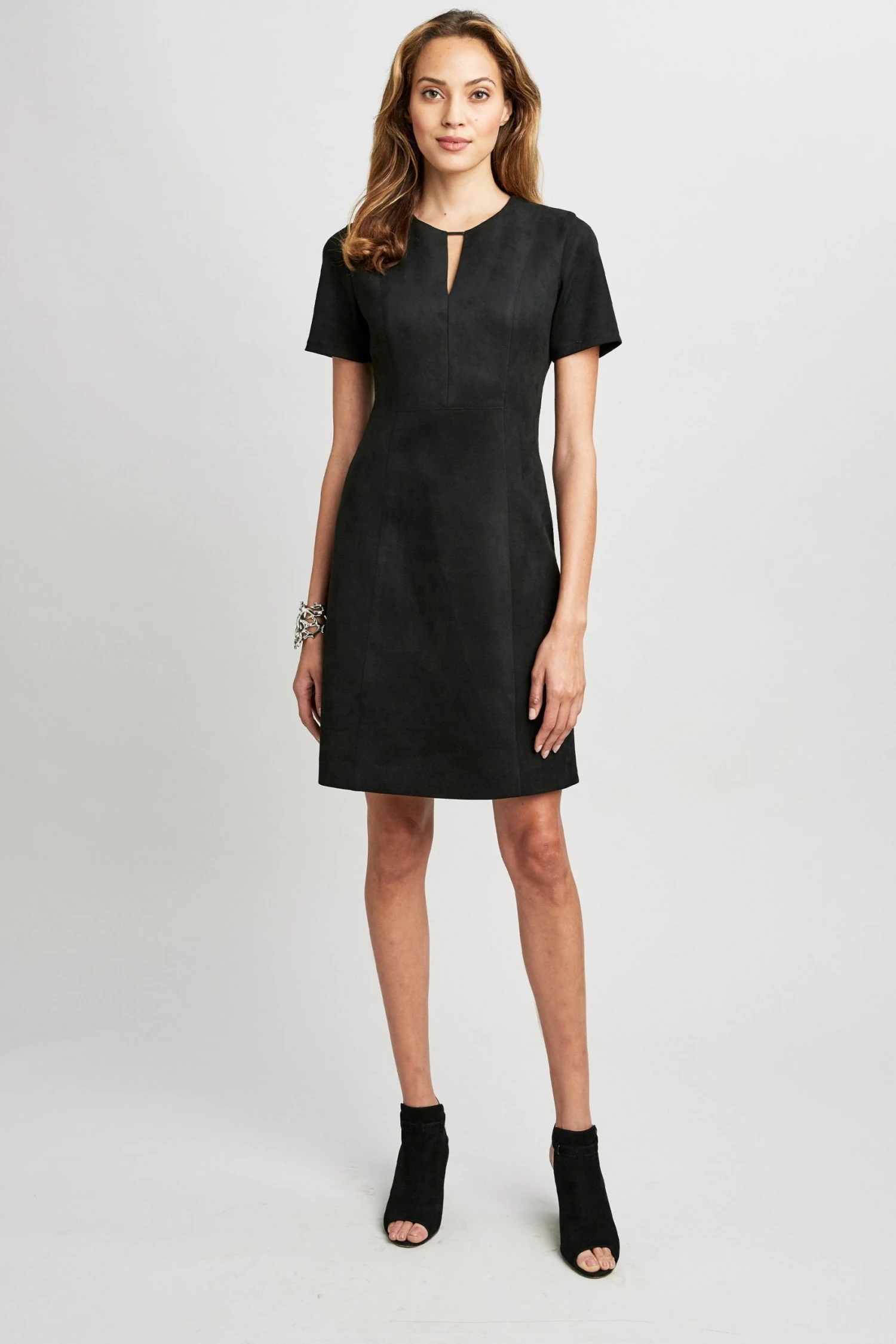 Elie Tahari Vegan Suede Dress 3 Elie Tahari Vegan Suede Dress