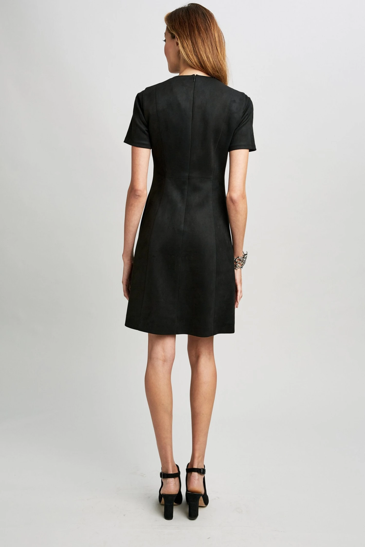 Elie Tahari Vegan Suede Dress 8 Elie Tahari Vegan Suede Dress