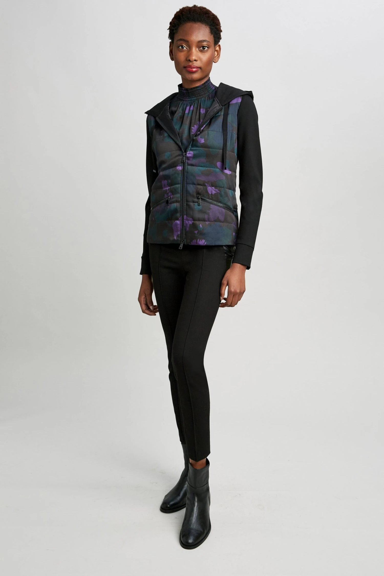 Elie Tahari Print Combo Puffer Jacket Jackets & Blazers 5 Elie Tahari Print Combo Puffer Jacket Jackets & Blazers