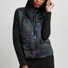Elie Tahari Print Combo Puffer Jacket Jackets & Blazers