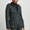Elie Tahari Hooded Plaid Blazer Jackets & Blazers 1 Elie Tahari Hooded Plaid Blazer Jackets & Blazers