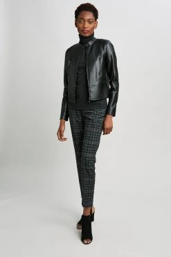 Elie Tahari Vegan Leather Jacket Jackets & Blazers